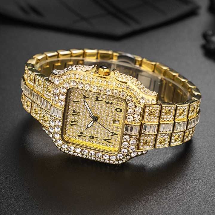 Elite 40mm Cartier Santos Full Arabic Iced-Out