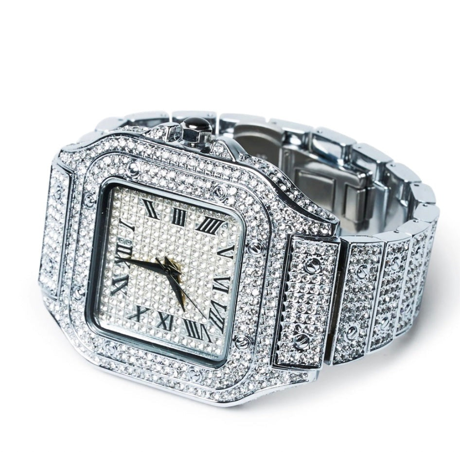 Elite Cartier Silver Metal Analog Men's Watch