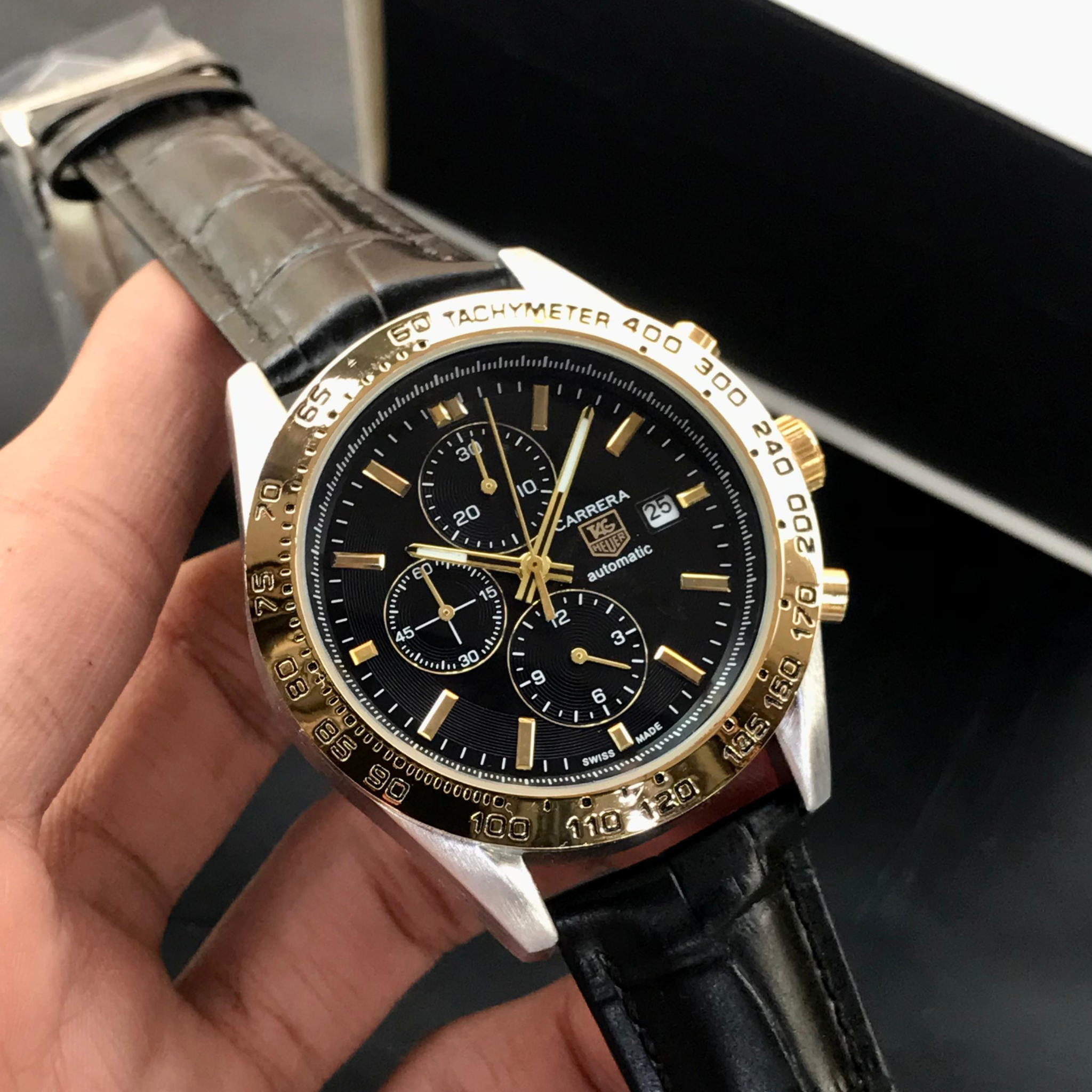 Elite Tag Heuer Carrera Tachymeter - Black