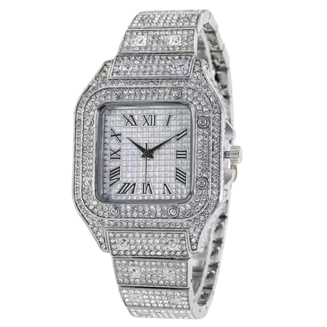 Elite Cartier Silver Metal Analog Men's Watch