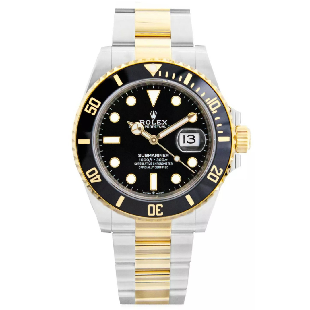 Elite RLX Submariner Two-Tone Black Dial